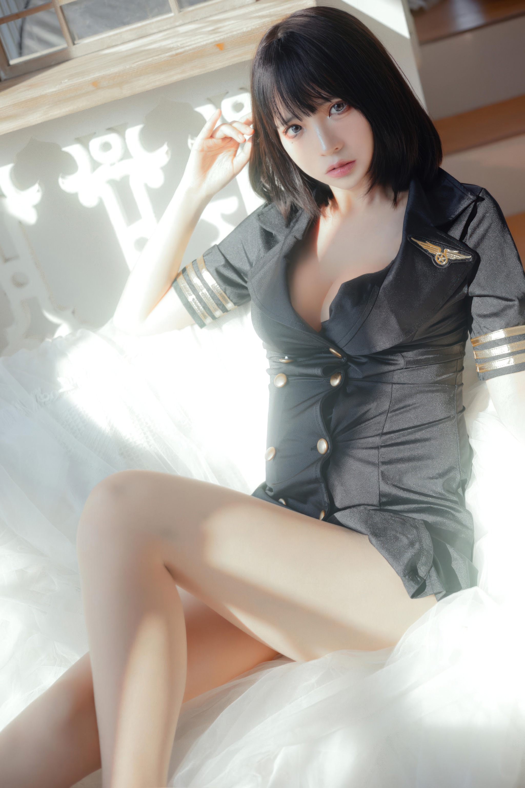 疯猫ss – NO.229 黑色制服[40P]-XikXak